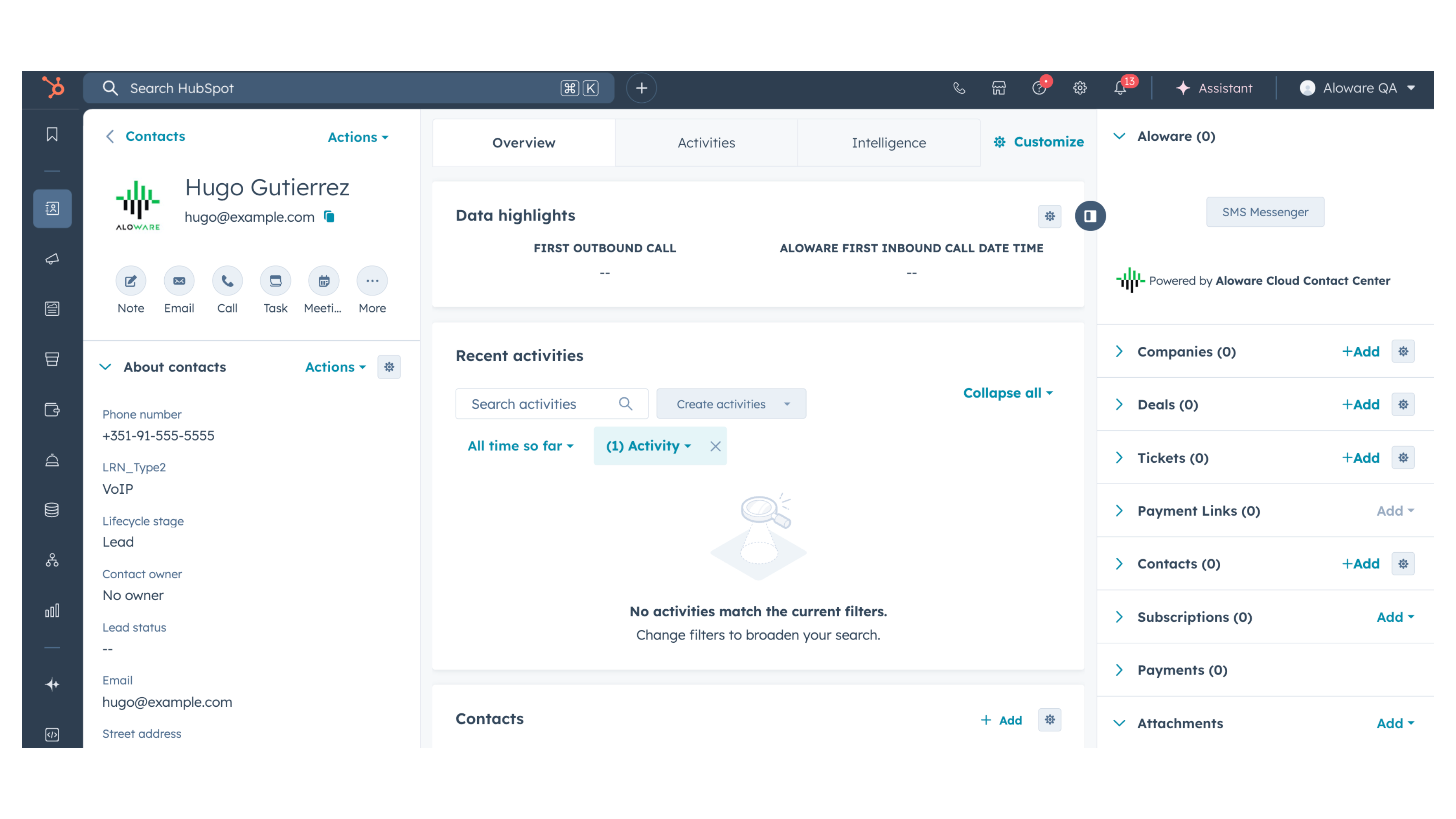 Update contact records